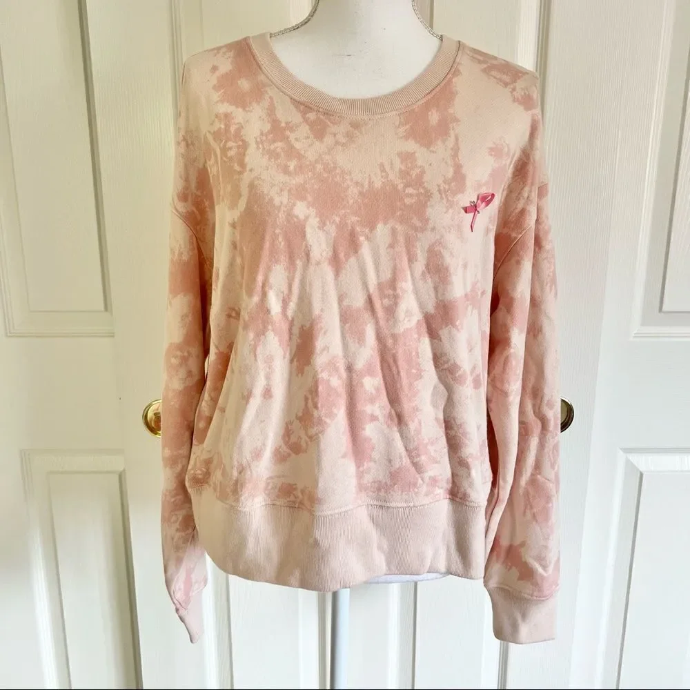 Rails x Susan G Komen Ramona Warrior Pink Tie Dye sweatshirt Large MSRP $168
